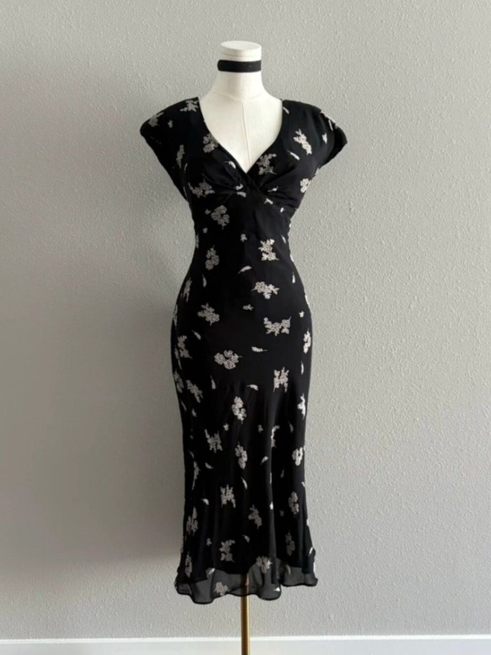 y2k floral slip